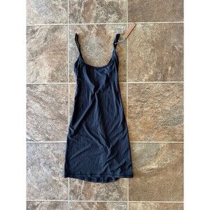 Skims Fits Everybody Slip Dress Onyx Size XS